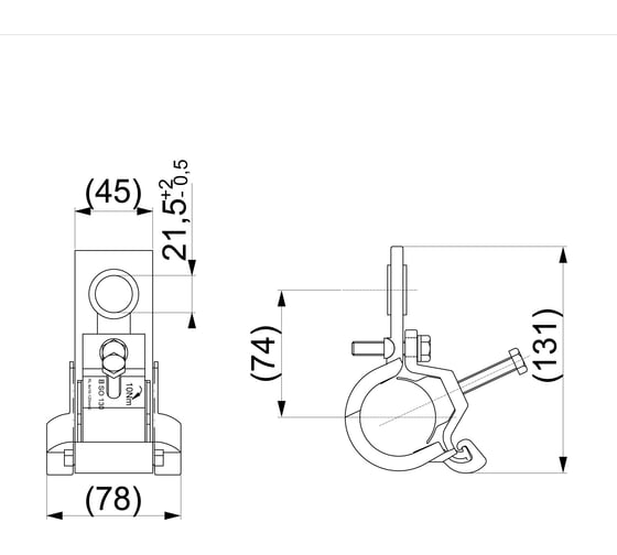 Зажим поддерживающий ЭНЕРВИК /ENSTO SO130R (SO130) 2-4x(16-120) мм² 1 шт SO130R-1