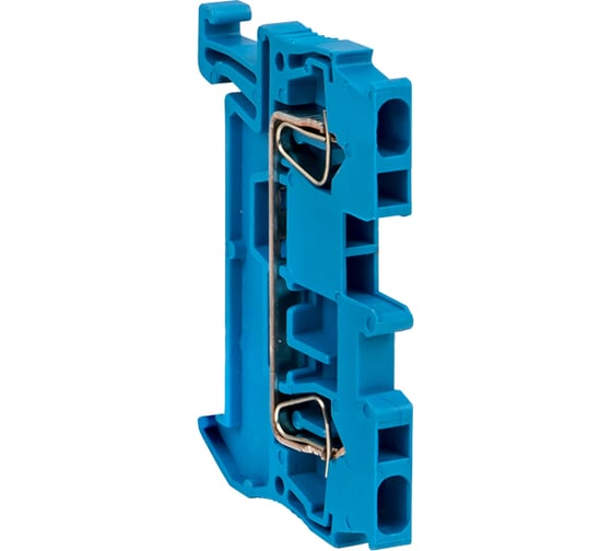 Самозажимная клеммная колодка EKF JXB-ST-1.5, 17.5А, синяя plc-jxb-st-1.5-blue