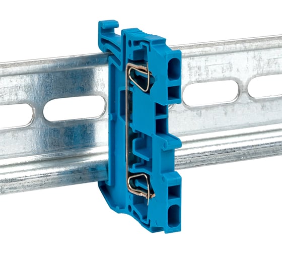 Самозажимная клеммная колодка EKF JXB-ST-1.5, 17.5А, синяя plc-jxb-st-1.5-blue