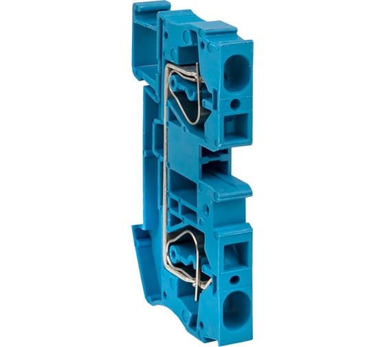 Самозажимная клеммная колодка EKF JXB-ST-6 57А, синяя plc-jxb-st-6-blue