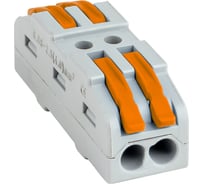 Строительно-монтажная клемма EKF PROxima СМК 222-422, проходная, 2 полюса, 0,08-4мм2, plc-smk-422