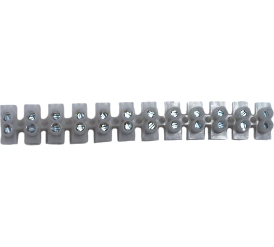 Колодка клеммная APEX (16мм.) 30А полистирол белая (10шт.) ES41022
