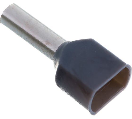 Наконечник Navigator 61 042 NET-E2-4.0-12-B50 НШВИ2, серый, 2 провода 50шт/упак 61042
