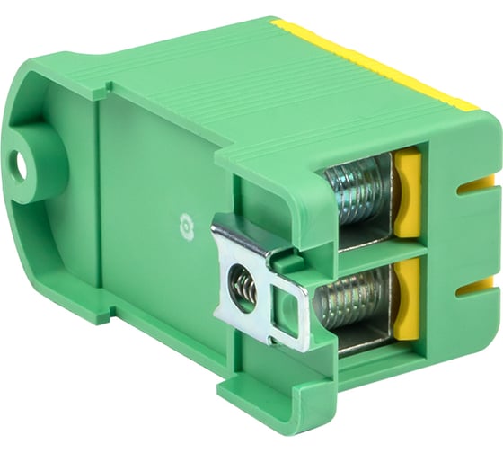 Силовая вводная двойная клемма EKF КСВ, 16-95 желто-зеленая PROxima plc-kvs2-16-95-y-green
