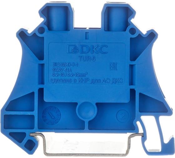 Проходной зажим DKC CBC.6(Ex)i, синий 6 кв.мм TUR-6-BUDIY