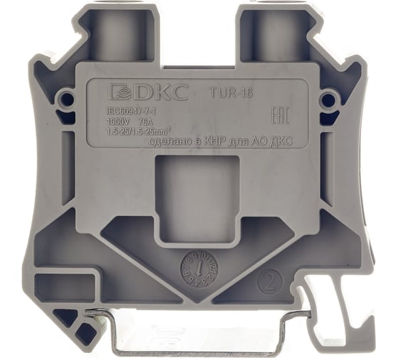 Проходной зажим DKC CBC.16GR(Ex), серый 16 кв.мм TUR-16DIY