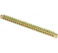 Шина EKF PEN ноль-земля, 24 отверстия, латунь, крепеж по краям, PROxima sn0-63-24-k