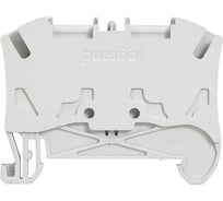 Пружинная клемма однополюсная Legrand Viking 3 1 вход/1 выход шаг 8 мм серый 037262