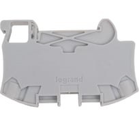 Пружинная клемма однополюсная Legrand Viking 3 1 вход/1 выход шаг 10 мм серый 037263