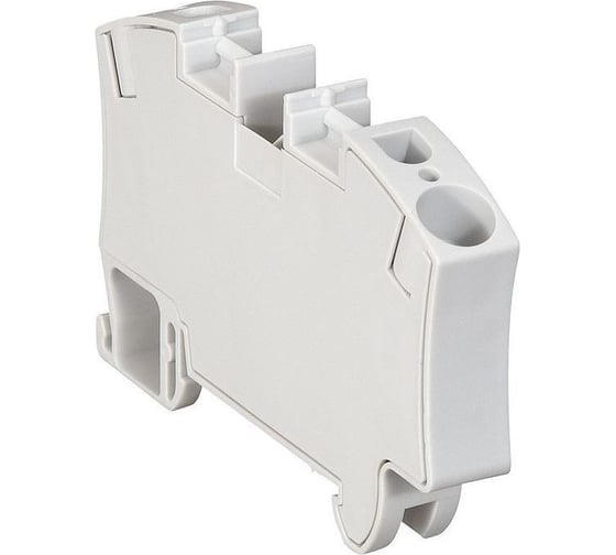 Пружинная клемма однополюсная Legrand Viking 3 1 вход/1 выход шаг 10 мм серый 037263 1