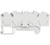 Пружинная клемма однополюсная Legrand Viking 3 4 проводника шаг 6 мм серый 037269