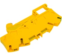 Пружинная клемма заземляющая однополюсная Legrand Viking 3 4 проводника шаг 6 мм желто-зеленый 037279