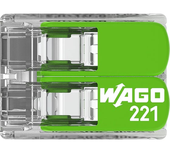 Соединительная клемма WAGO (221-422) 2-х проводная 3 шт. блистер 50265