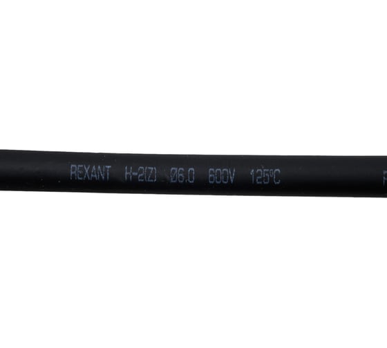 Термоусаживаемая трубка REXANT 6,0/3,0 мм, черная, 100 м 49-0606