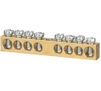 Шина TDM ELECTRIC N нулевая 8х12мм 8/1 8 групп/крепеж по центру SQ0801-0049