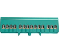 Шина ЭРА NO-224105 PE земля в изолированном корпусе на DIN-рейку ШНИ-6x9-14-Д зеленый Б0062957