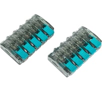 Компактная клемма с рычагом ЭРА NO22451 415 с рычагом, 5 отверстий, 0,5-4 мм2 Б0043969