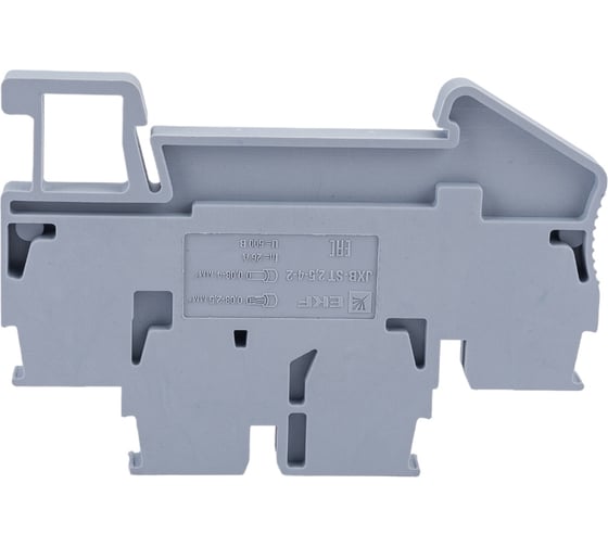 Клеммная колодка EKF самозажимная, двойная, JXB-ST-2.5, 24А, серая, 37 шт. PROxima SQ plc-jxb-st-2.5-4-2