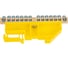 Шина ЭРА NO-224-92 PE земля на DIN-изоляторе ШНИ-6x9-14-Д-желтый Б0062965 1