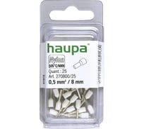 Конечная изолированная гильза HAUPA 0,5/8 упаковка 25 шт. 270800/25