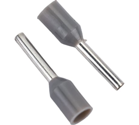 Конечная изолированная гильза HAUPA 0,75/8 цвет серый упаковка 100 шт. 270803