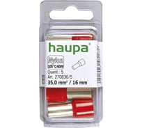 Конечная изолированная гильза HAUPA цвет красный 35/16 упаковка 5 шт 270836/5