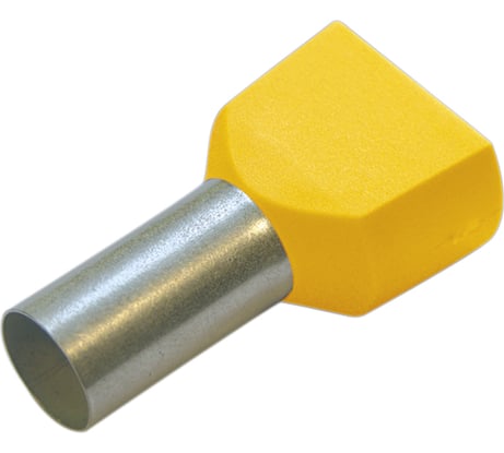 Конечная гильза HAUPA для двух проводов, 6,0/14 цвет желтый упаковка 100 шт. 270797