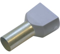 Конечная гильза HAUPA для двух проводов, 4,0/12 цвет серый упаковка 100 шт. 270796