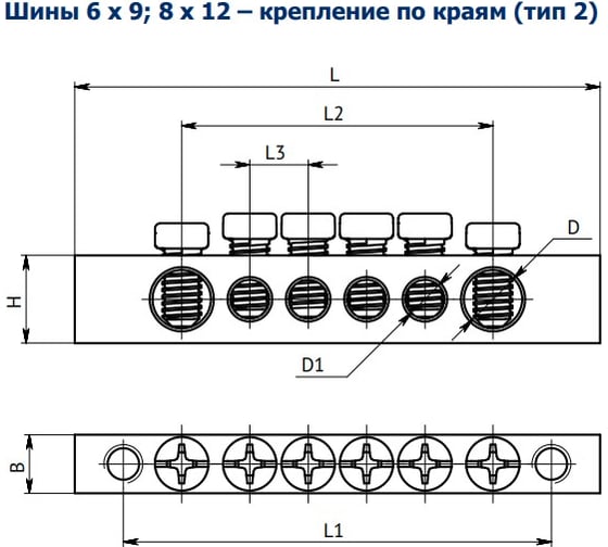 Шина нулевая КЭАЗ OptiKit BB-PEN-S-8-6х9-2 277987