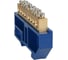Шина нулевая КЭАЗ с изолятором OptiKit BB-D-N-DIN-12-6х9-синий 277840 1