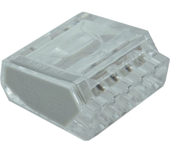 Клеммник соединительный KOPOS TYP 015 (XX) 5-ти проводной, 1,0-2,5мм2, 24А, 450 В комплект 5шт. TYP 015_XX 1