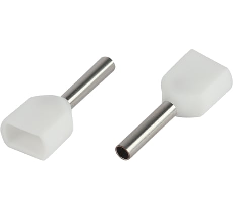 Наконечник гильза ЭРА NO-22510 (двойной) НШвИ(2) 0,5-8 с изолированным фланцем (упаковка 10 шт.) Б0063277