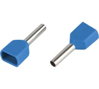 Наконечник гильза ЭРА NO-225104 (двойной) НШвИ(2) 2,5-12 с изолированным фланцем (упаковка 50 шт.) Б0063289