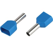 Наконечник гильза ЭРА NO-225143 (двойной) НШвИ(2) 2,5-10 с изолированным фланцем (упаковка 500 шт.) Б0063943