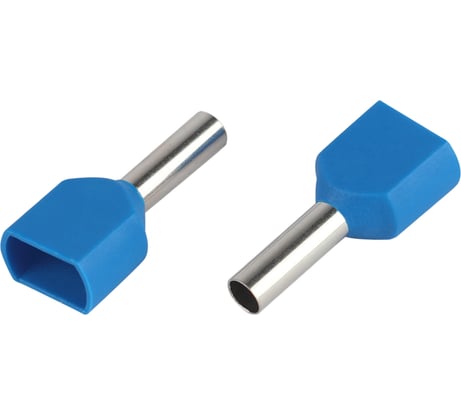 Наконечник гильза ЭРА NO-22515 (двойной) НШвИ(2) 2,5-10 с изолированным фланцем (упаковка 10 шт.) Б0063302