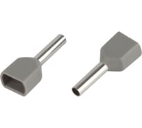 Наконечник гильза ЭРА NO-22572 (двойной) НШвИ(2) 0,75-8 с изолированным фланцем (упаковка 500 шт.) Б0063343