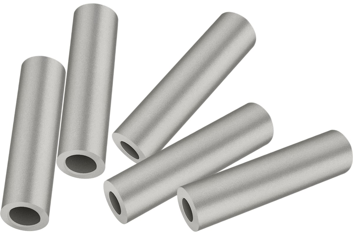 Кабельная медная луженая гильза duwi под опрессовку ГМЛ-10-5, 5 шт ...