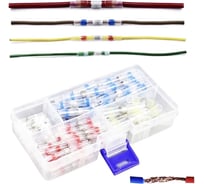 Набор термоусадочных соединителей Vitatools для проводов с припоем 50 штук, в контейнере TU-spripoem-50