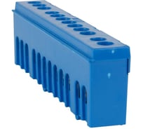 Шина нулевая КЭАЗ в изоляции КЭАЗ OptiKit BB-I-N-DIN-12-6х9-синий 10 шт 277952