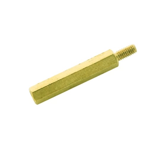 Стойка для печатных плат ЦКИ шестигранная внутренняя/наружная М2.5x30 латунь/никель 1 шт 8363519 1