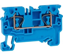 Клемма проходная пружинная КЭАЗ OptiClip CX-4-I-BU-32A-(0,2-4)-синий -100шт 289714