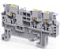 Клемма КЭАЗ с 3-мя контактами push-in OptiClip СP-2,5-TRIPLET-I-серый 100 шт 331844 1