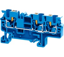 Клемма с 3-мя контактами push-in КЭАЗ OptiClip СP-4-TRIPLET-I-BU-синий -50шт 331849