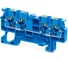 Клемма с 4-мя контактами push-in КЭАЗ OptiClip СP-2,5-QUATTRO-(0,2-2,5)-I-BU-синий -100шт 331847 1