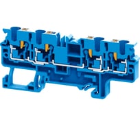 Клемма КЭАЗ с 4-мя контактами push-in OptiClip СP-4-QUATTRO-(0,2-4)-I-BU-синий 50 шт 331851