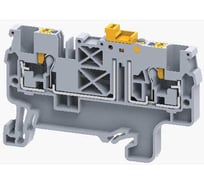 Клемма с ножевым размыкателем push-in КЭАЗ OptiClip CPK-2,5-MT-N-I-серый -100шт 331878