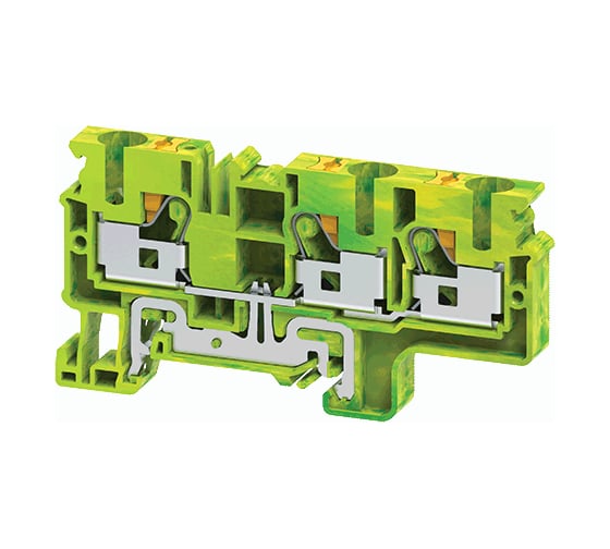 Клемма КЭАЗ заземляющая push-in OptiClip CPG-10-TRIPLET-PE-I-(0,5-10)-PEN 50 шт 331861 1