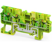 Клемма заземляющая push-in КЭАЗ OptiClip CPG-2,5-QUATTRO-PE-I-(0,2-2,5)-PEN -100шт 331858