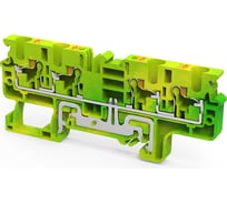 Клемма заземляющая push-in КЭАЗ OptiClip CPG-4-QUATTRO-PE-I-(0,2-4)-PEN -50шт 331860