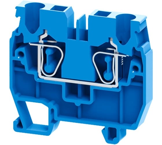 Мини-Клемма КЭАЗ проходная пружинная OptiClip CXM-2,5-I-BU-24A-(0,2-2,5)-синий 100 шт 331822
